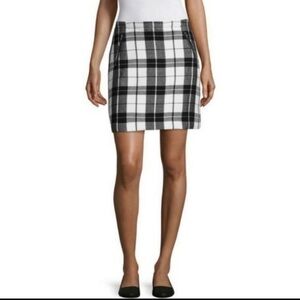 Stylus Plaid Flannel Mini Skirt